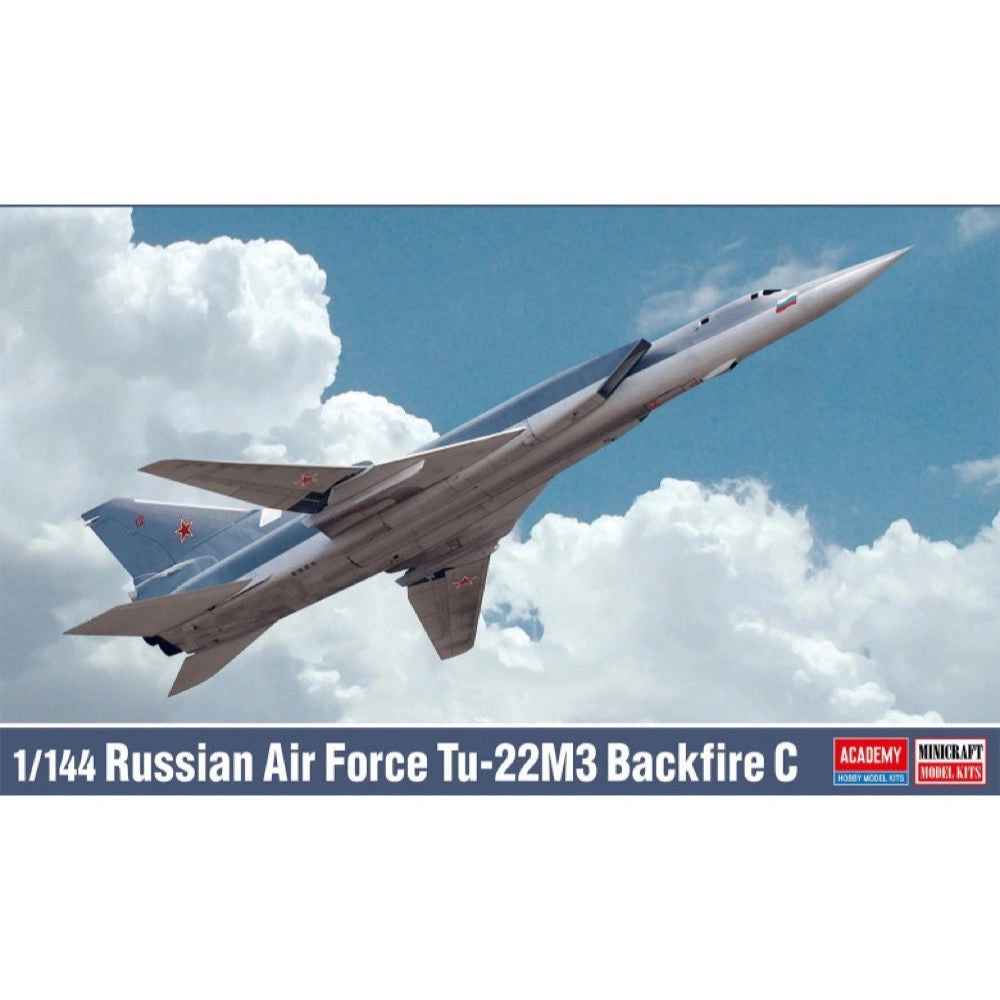 Backfire Blast Academy 1/144 Tu-22M3 Russian Air Force Bomber Build It Now Model Kit