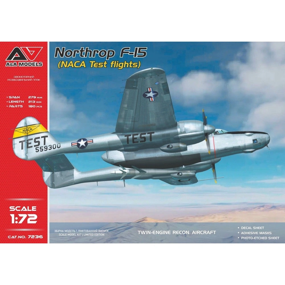 Vintage F-15A NACA Test Flight Model 1/72 A&A Models Rare Find